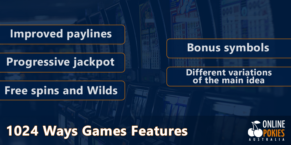 Some features that will help you win at 1024 ways pokies