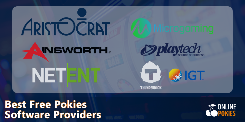 TOP Free Pokies Software Providers in Australia