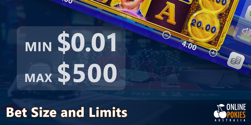 minimum and maximum bets in Australian real money pokies