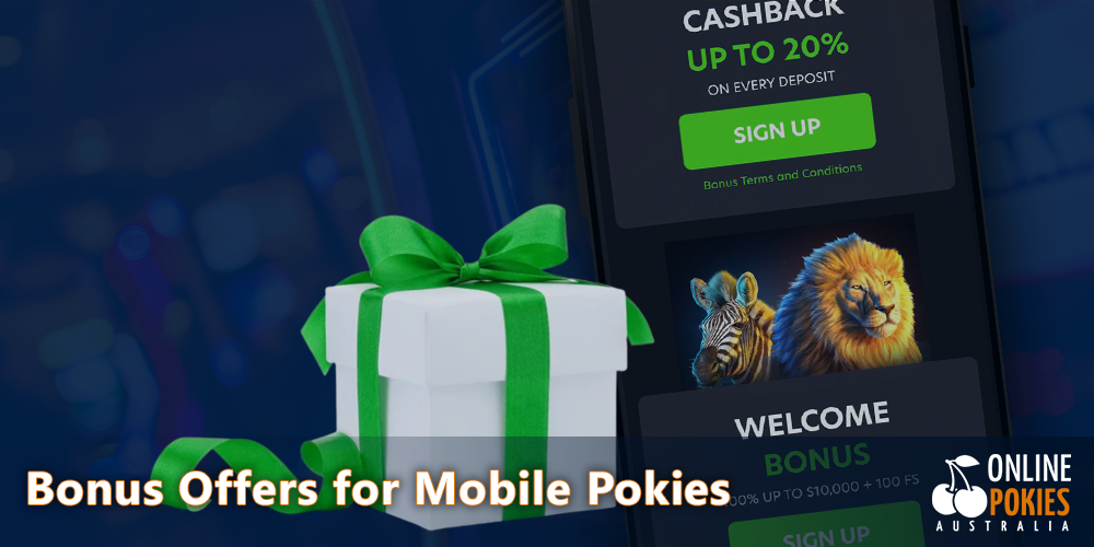 promotions and bonus offers to play free mobile pokies in Australia