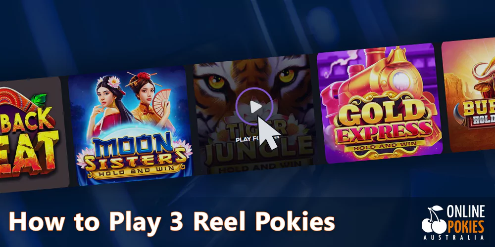 step-by-step instructions on how to play 3-reel pokies
