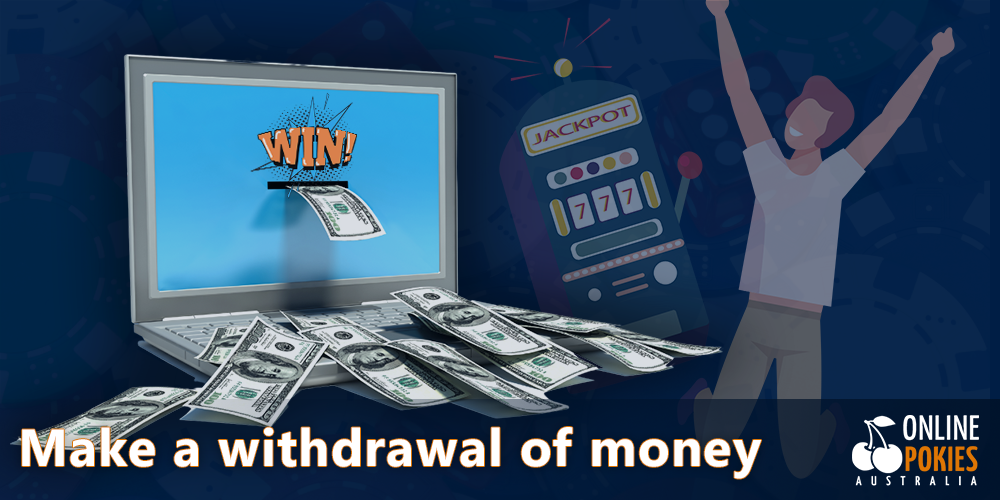 Instruction to withdraw money after winning