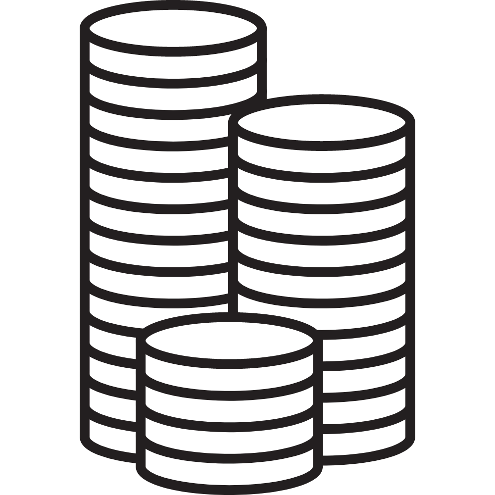 Coin stack icon