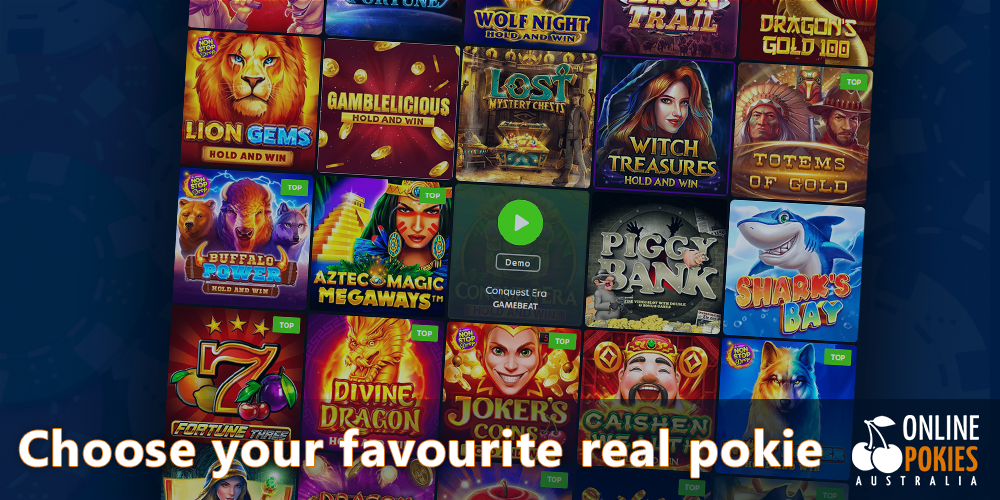 Find your favourite pokie for real money