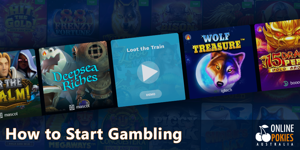 instructions on how to start gambling real money pokies for Australian players