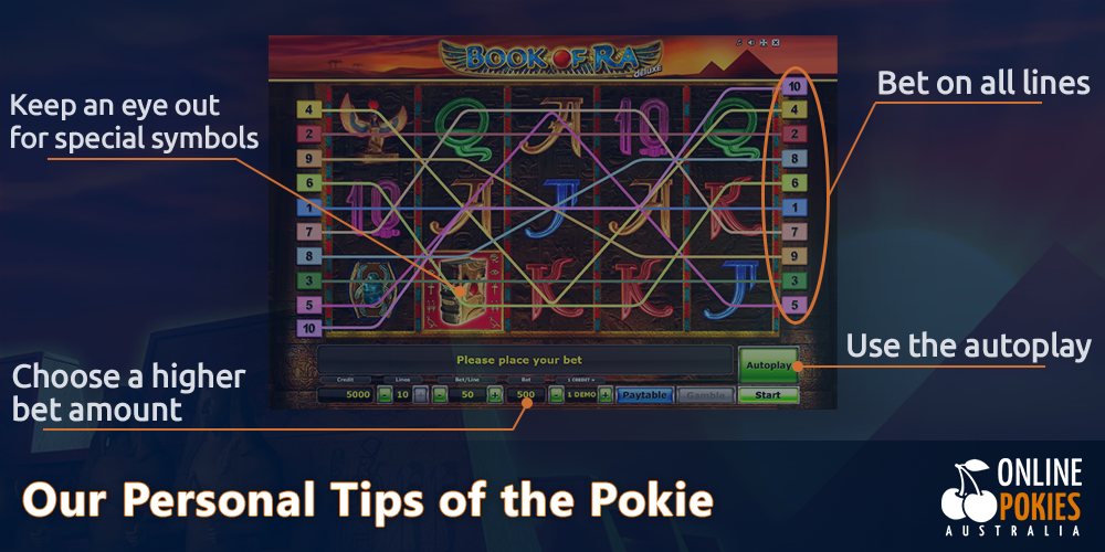 Tips on playing Book of Ra for Australin players