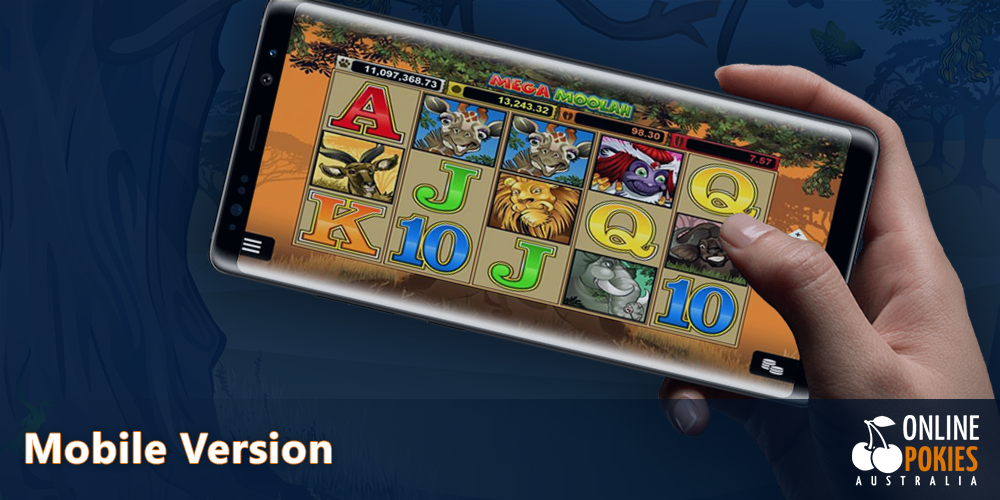Play Mega Moolah on your Android or iOS devices