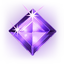 Purple gem symbol in Starburst pokie