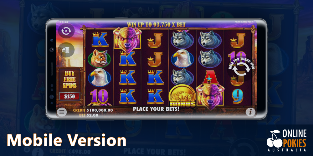 Play Buffalo King Pokie on your mobile devices