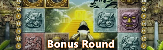 Bonus round in Gonzo's Quest Pokie