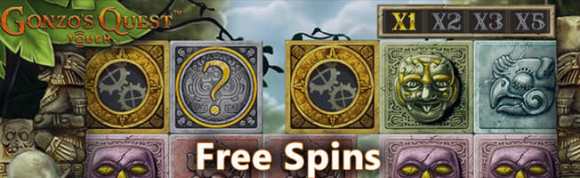 Get free spins in the Gonzo's Quest
