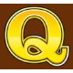 Q symbol in Mega Moolah Pokie