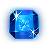 Blue gem symbol in Starburst Pokie
