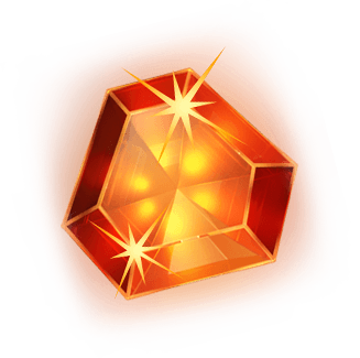 Red gem symbol in Starburst Pokie