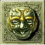 Green mask symbol in Gonzo's Quest Pokie