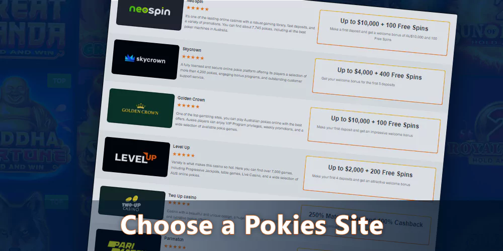 Choose the right site to play Mega Moolah