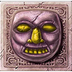 Purple mask symbol in Gonzo's Quest Pokie