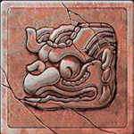 Red animal face symbol in Gonzo's Quest Pokie