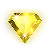 Yellow gem symbol in Starburst Pokie