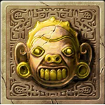 Yellow mask symbol in Gonzo's Quest Pokie