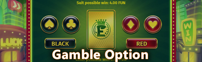 Gamble option at Elvis frog in Vegas Pokie