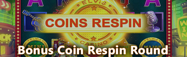Bonus coin respin at Elvis frog in Vegas Pokie