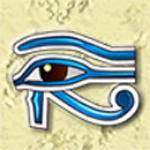 Eye of Horus symbol at Queen of the Nile Pokie