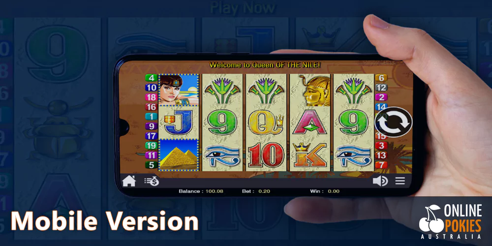 Mobile version of the Queen of the Nile Pokie