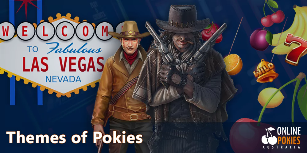 A variety of themes in online pokies