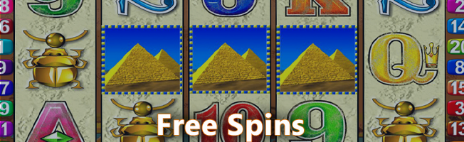 Get free spins at Queen of the Nile Pokie
