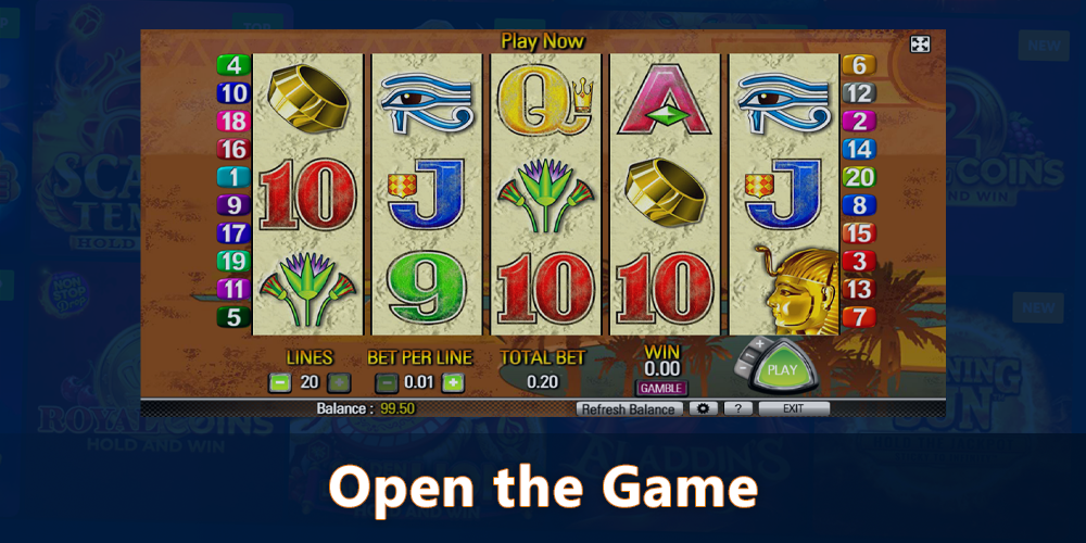 Open the Queen of the Nile Pokie in your browser