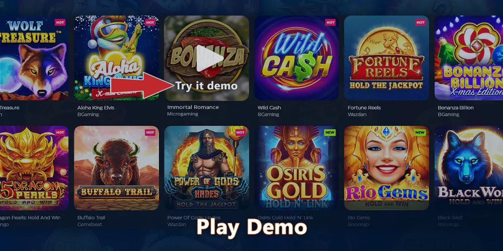 Try Bonanza pokie in demo mode