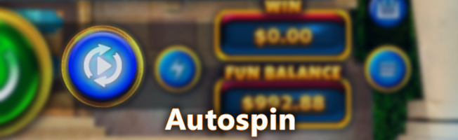 Autospin button in Pokies
