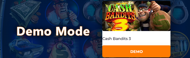 Play Cash Bandits 3 pokie in demo mode