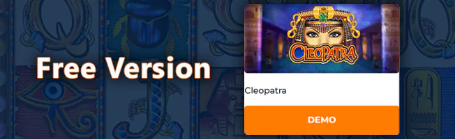 Play Cleopatra Pokie in Demo mode