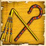 Crook Flail symbol in Cleopatra pokie