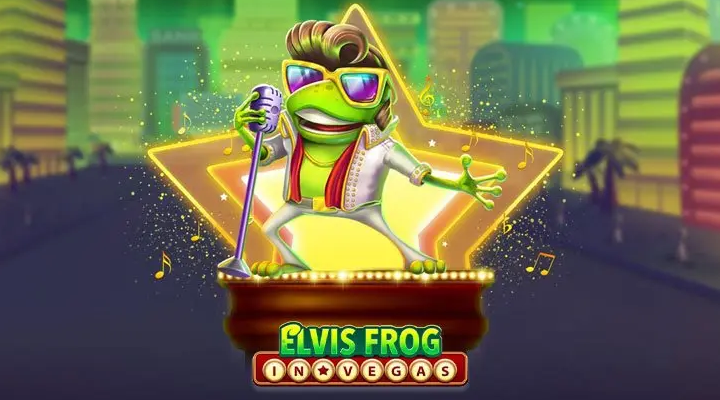 Elvis frog in vegas pokie preview