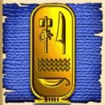 Gold Pendant symbol in Cleopatra pokie