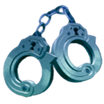 Handcuffs symbol in Cash Bandits 2 pokie