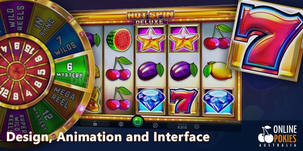Fruity theme, good animation and classic design in the game Hot Spin Deluxe pokie