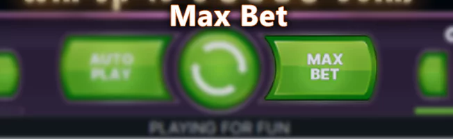 Max Bet button in pokies