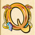 Q symbol in Cleopatra pokie