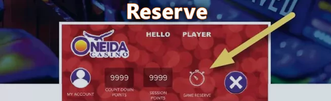 The "Reserve" button in Pokies