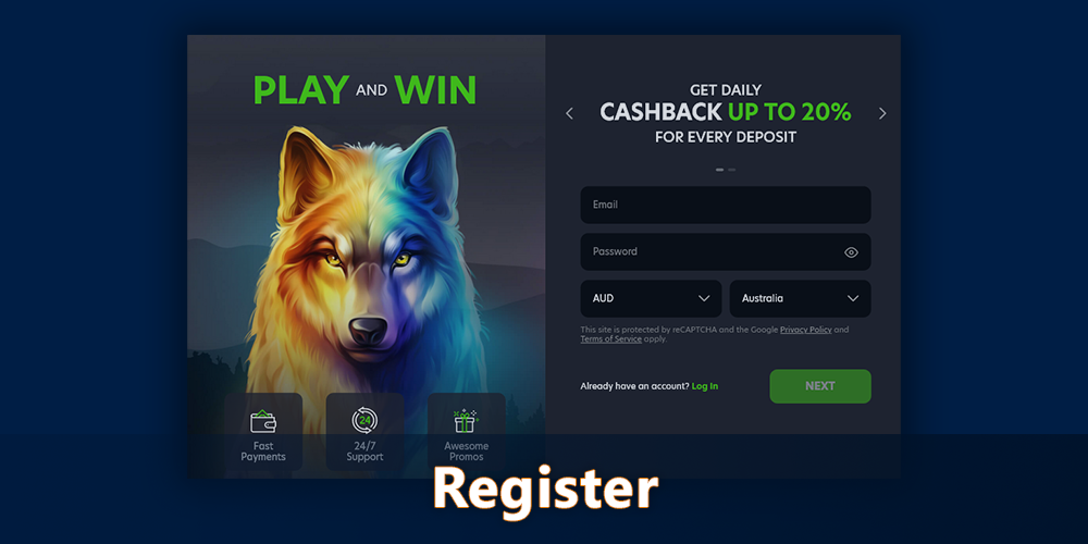 Register a casino account to play Lucky 88 pokie