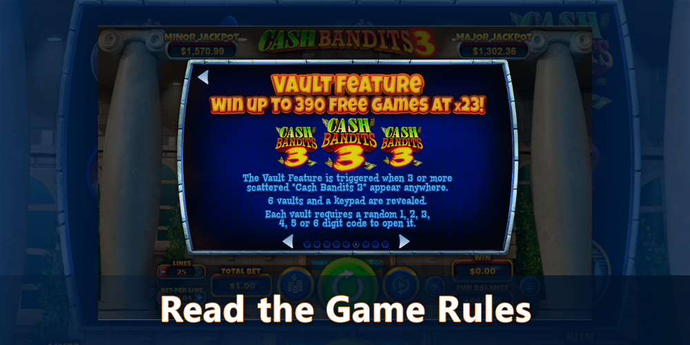 Learn the rules of Cash Bandits 3