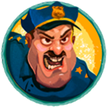 policeman symbol in Cash Bandits 2 pokie