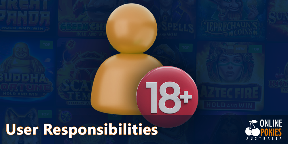 Responsibilities of online pokies Australia users