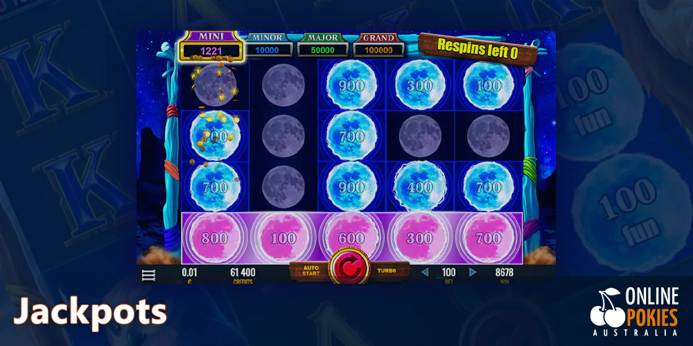 Jackpots in Big Wild Buffalo pokie