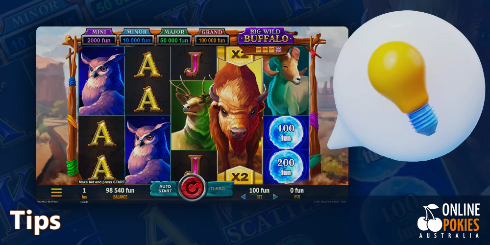 Tips for Aussies for playing Big Wild Buffalo pokie