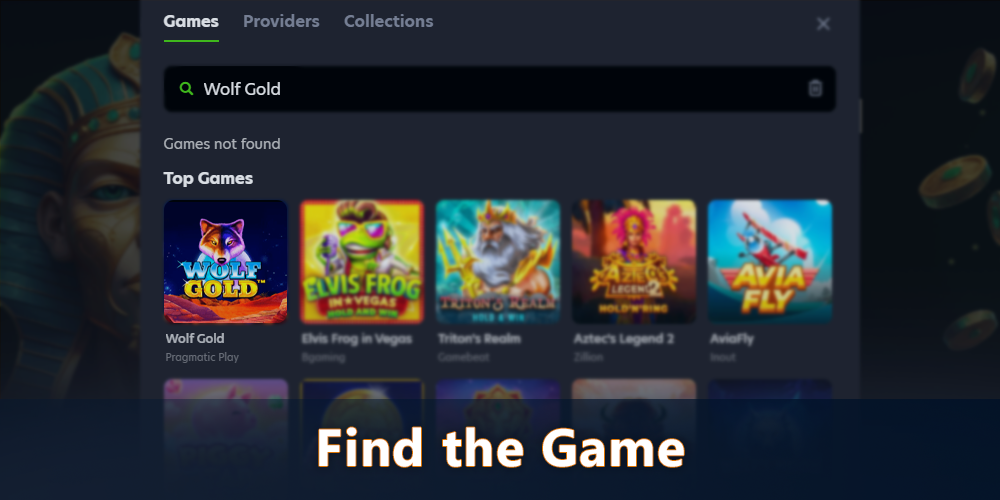 Find the Wolf Gold pokie in online casino